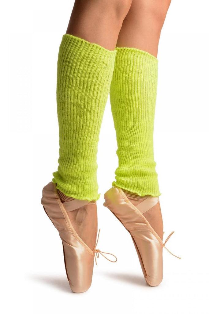 Liss Kiss Neon Yellow Dance/Ballet Leg Or Arm Warmers - Leg Warmers