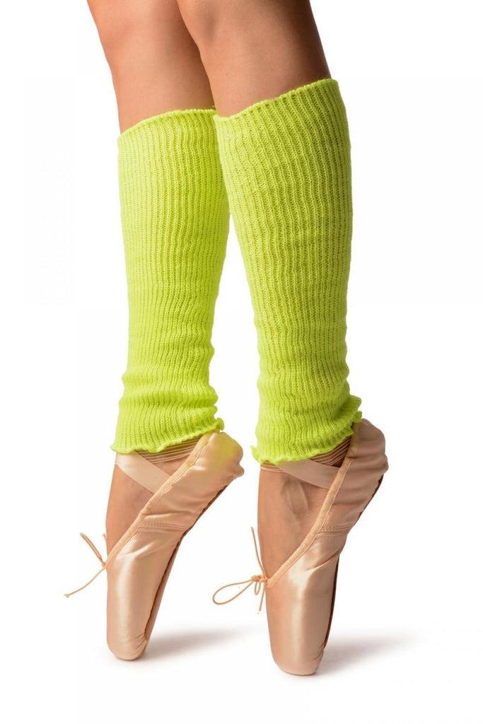 Liss Kiss Neon Yellow Dance/Ballet Leg Or Arm Warmers - Leg Warmers