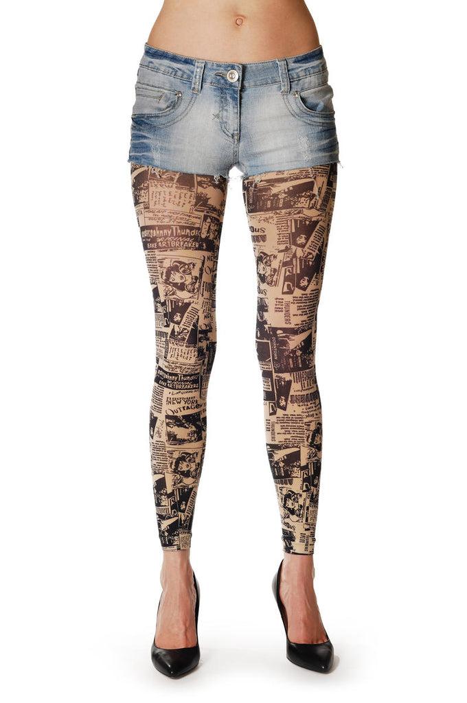 liss kiss New York News Vingate Footless - Tights Footless