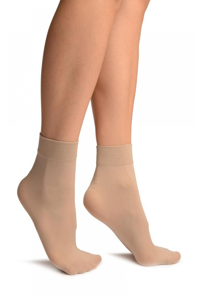 liss kiss Nude Comfort Top Strong Ankle High Socks - Socks