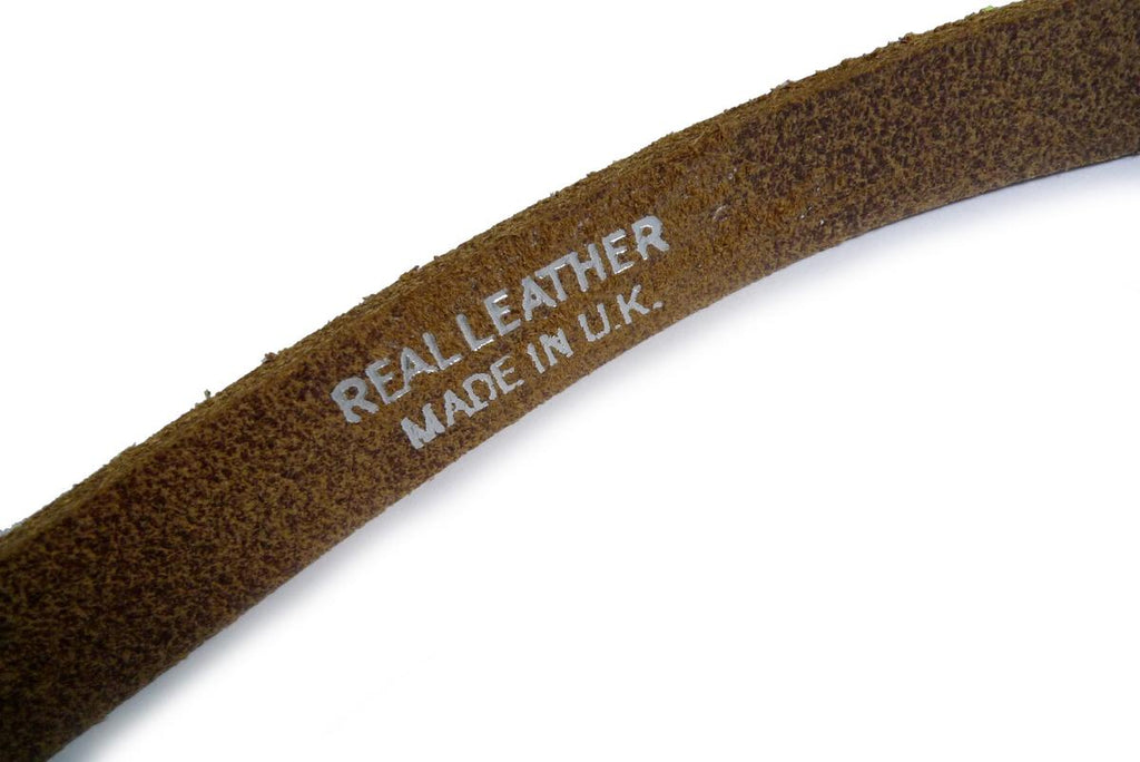 Liss Kiss Old Wood Effect Real Leather Rustic Look Women Belt - Belt