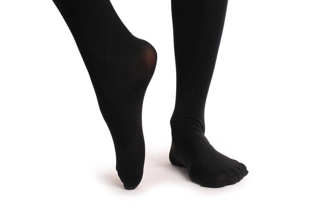 Liss Kiss Over The Knee Opaque Socks With Transparent Top - Tights
