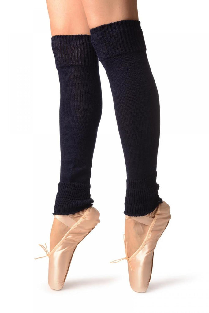 Liss Kiss Oxford Blue Plain Dance/Ballet Leg Warmers - Leg Warmers