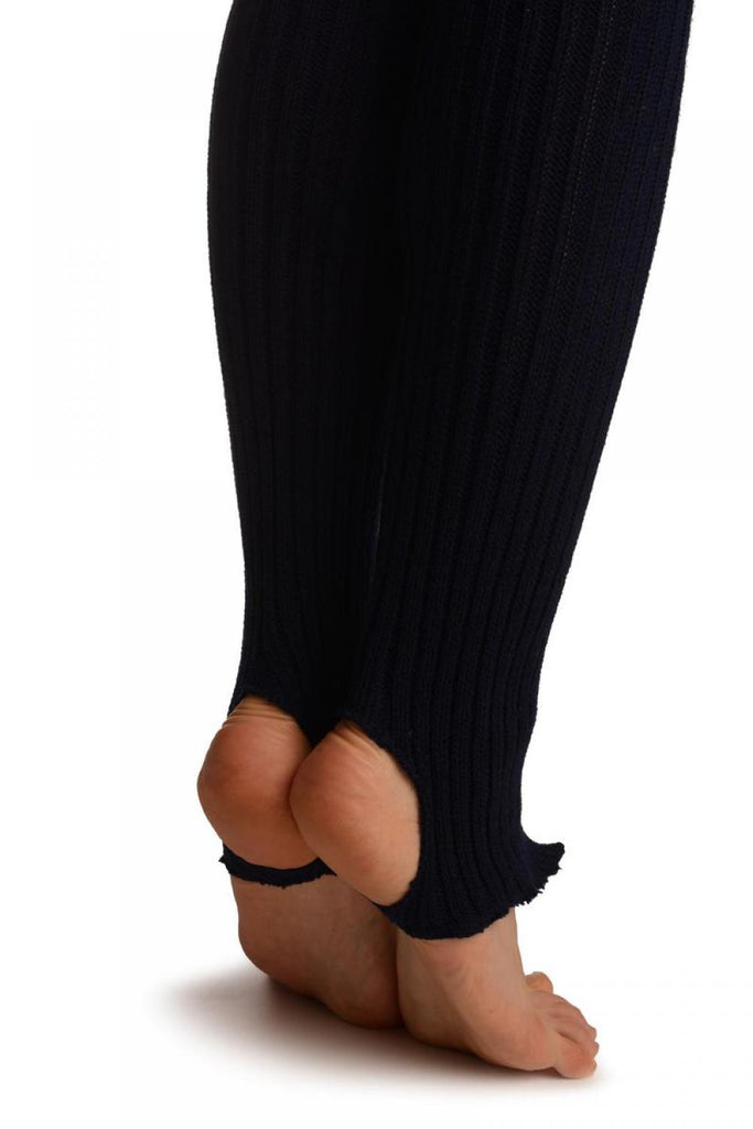Liss Kiss Oxford Blue Stirrup Dance/Ballet Leg Warmers - Leg Warmers