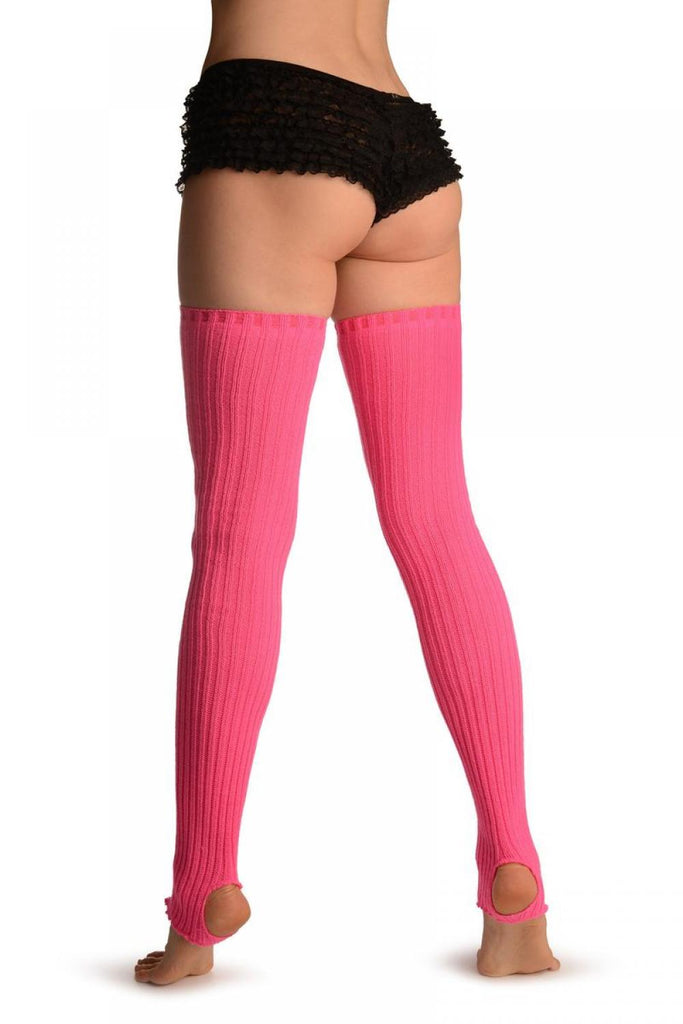 Liss Kiss Persian Rose Pink Stirrup Dance/Ballet Leg Warmers - Leg Warmers
