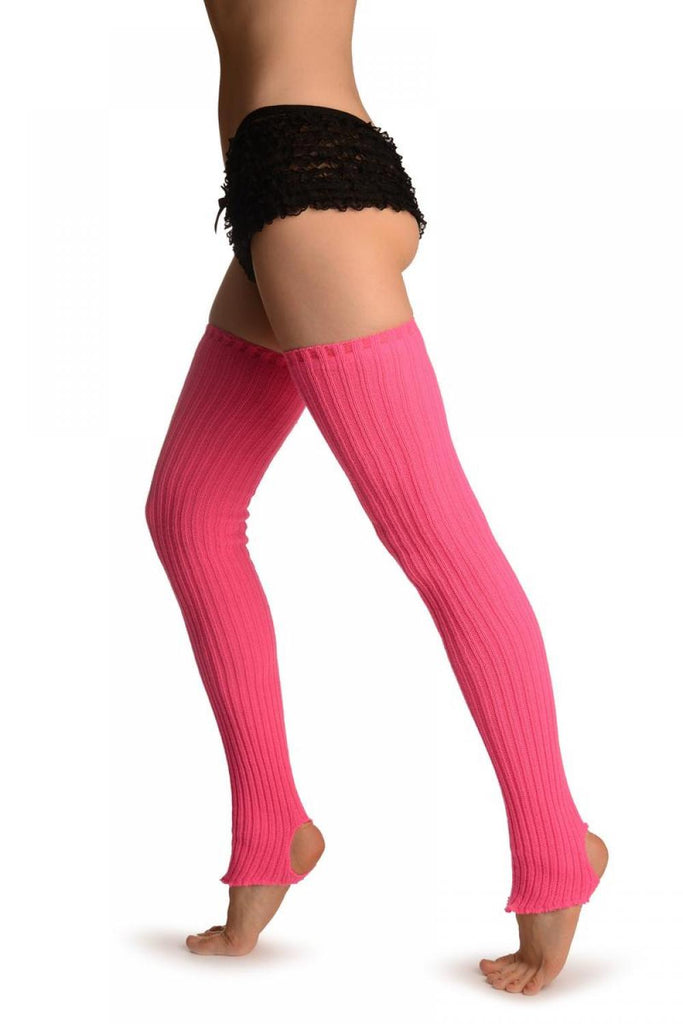 liss kiss Persian Rose Pink Stirrup Dance/Ballet Leg Warmers - Leg Warmers
