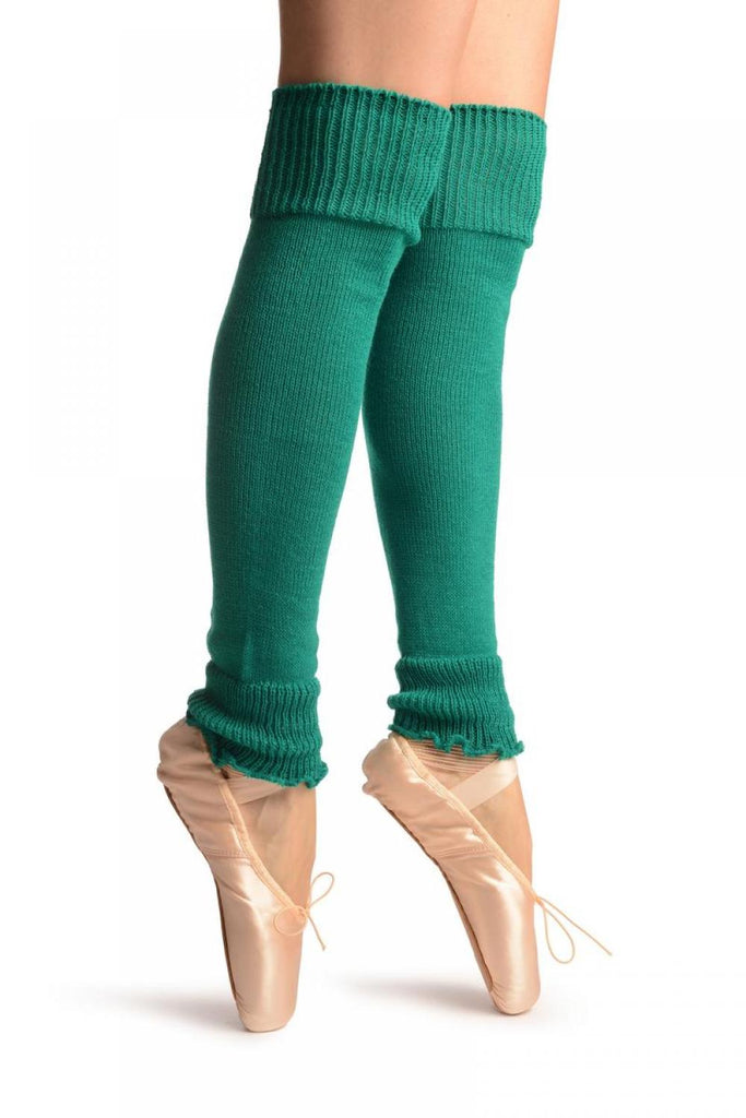 Liss Kiss Pine Green Plain Dance/Ballet Leg Warmers - Leg Warmers