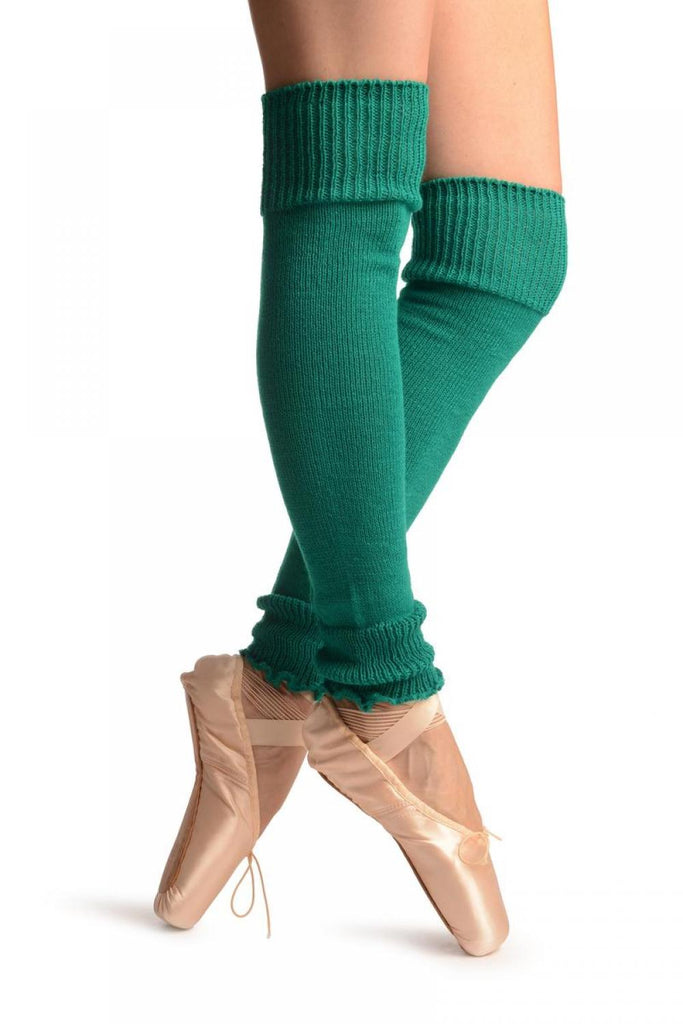 Liss Kiss Pine Green Plain Dance/Ballet Leg Warmers - Leg Warmers