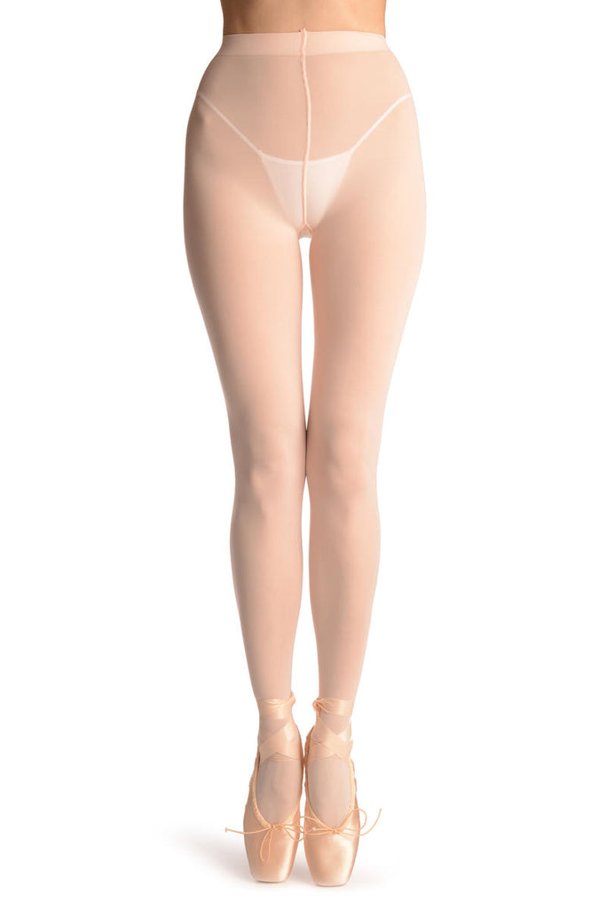 Liss Kiss Pink Full Foot Ballet Tights 80 Den - Dance Tights