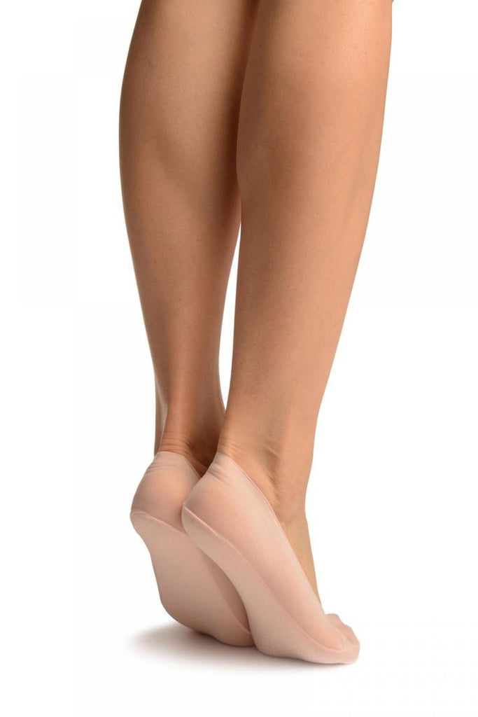 Liss Kiss Pink Mesh With Silicon Grip Cotton Sole Footsies - Footsies Socks