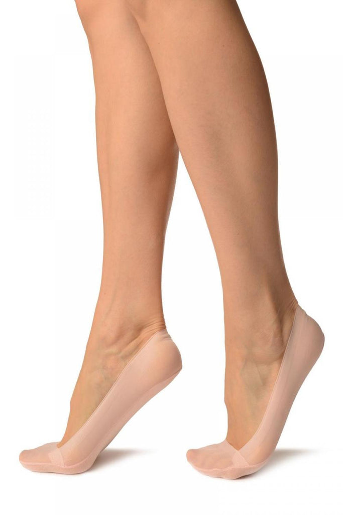 Liss Kiss Pink Mesh With Silicon Grip Cotton Sole Footsies - Footsies Socks