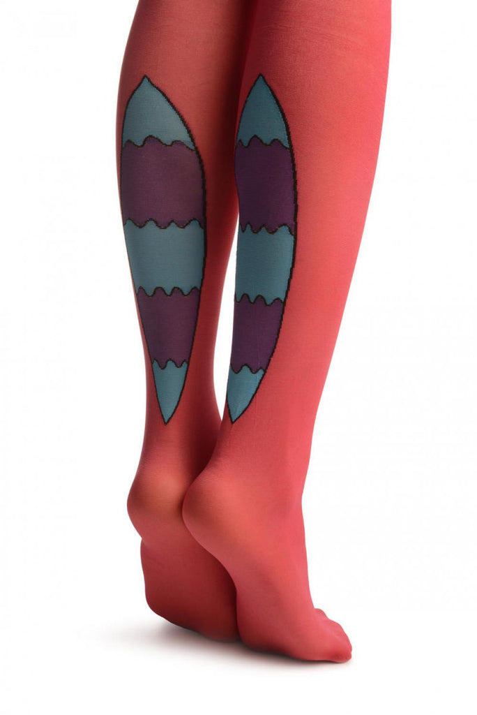 Liss Kiss Pink With Over The Knee Cute Cat & Stripy Tail - Tights