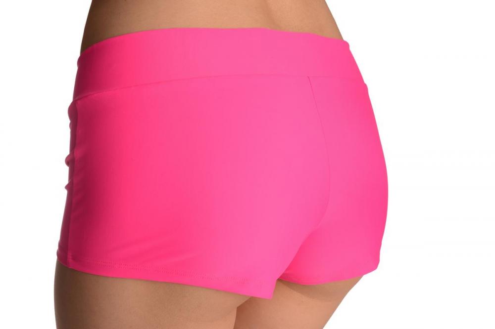 Liss Kiss Pink Women's Stretchy Yoga Panty Shorts - Shorts