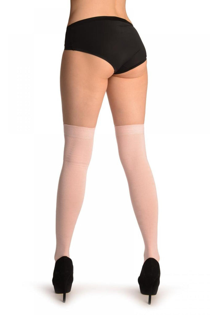 Liss Kiss Plain Baby Pink All Over - Over The Knee Socks
