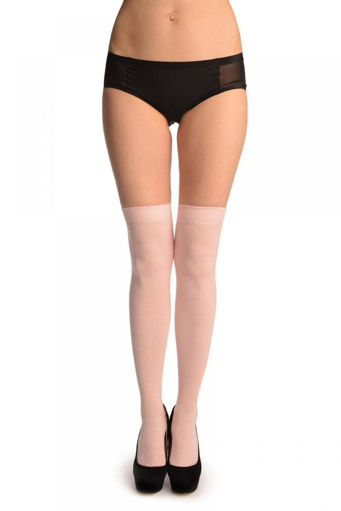 liss kiss Plain Baby Pink All Over - Over The Knee Socks