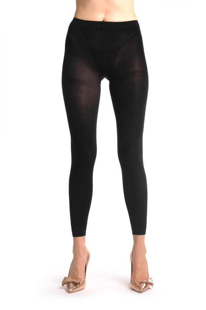 Liss Kiss Plain Black 80 Den Footless - Tights Footless