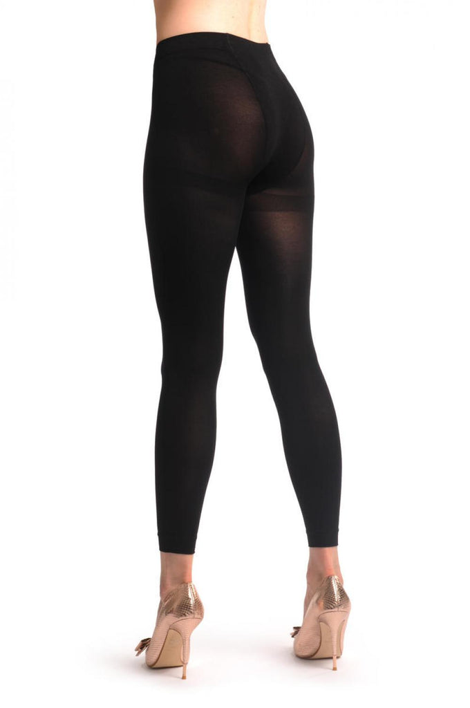 Liss Kiss Plain Black 80 Den Footless - Tights Footless