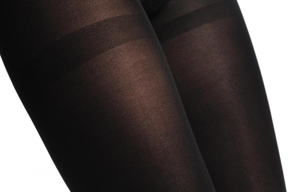 Liss Kiss Plain Black 80 Den Footless - Tights Footless