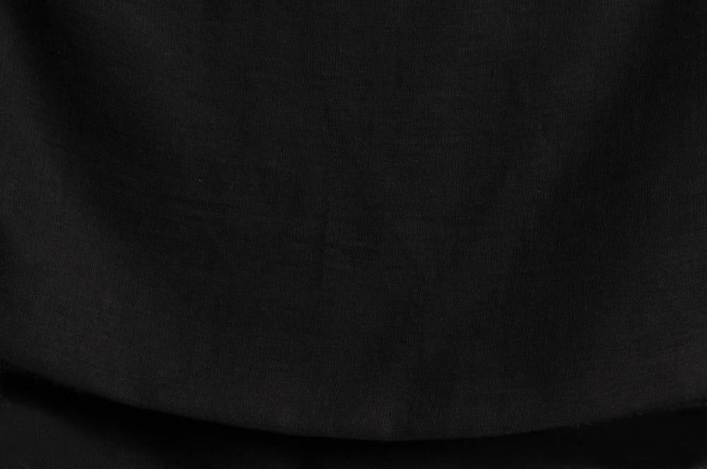 Liss Kiss Plain Black Unisex Scarf & Beach Sarong - Scarf