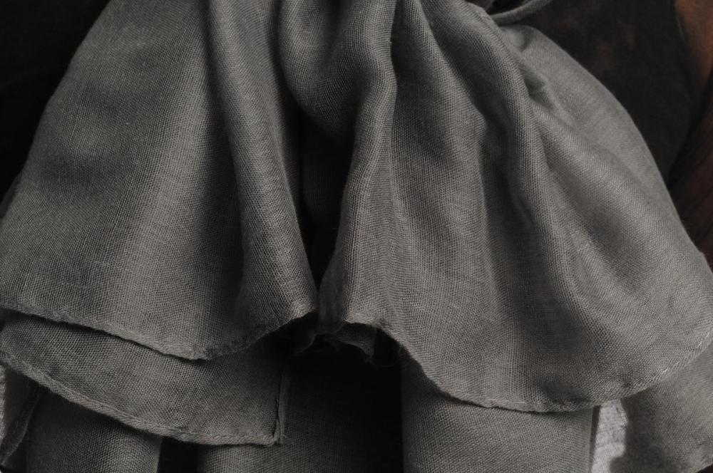 Liss Kiss Plain Charcoal Grey Unisex Scarf & Beach Sarong - Scarf