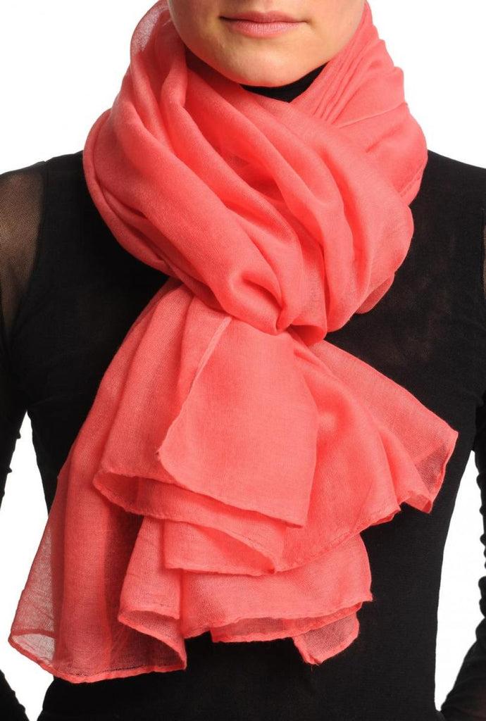 liss kiss Plain Chestnut Pink Unisex Scarf & Beach Sarong - Scarf
