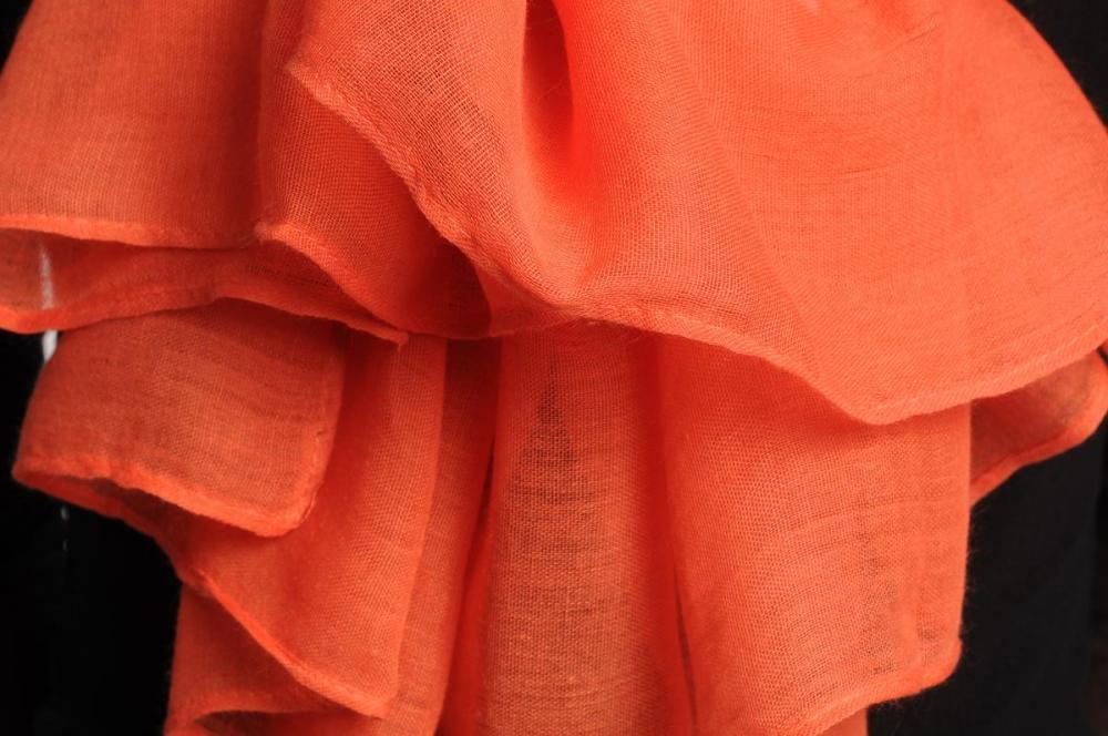 Liss Kiss Plain Coral Brown Unisex Scarf & Beach Sarong - Scarf