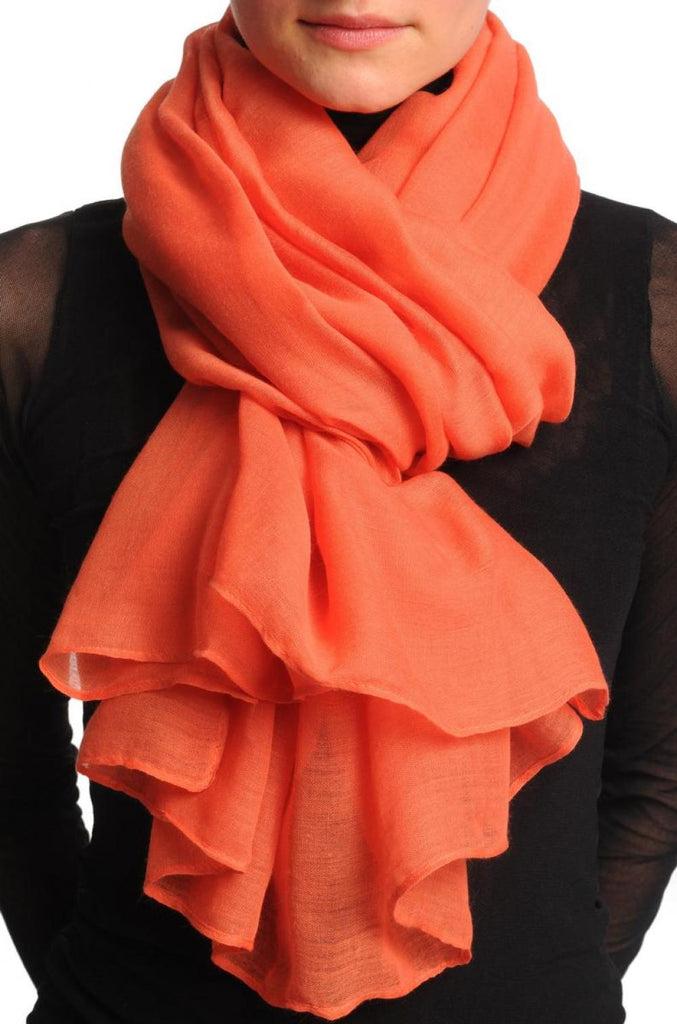 liss kiss Plain Coral Brown Unisex Scarf & Beach Sarong - Scarf