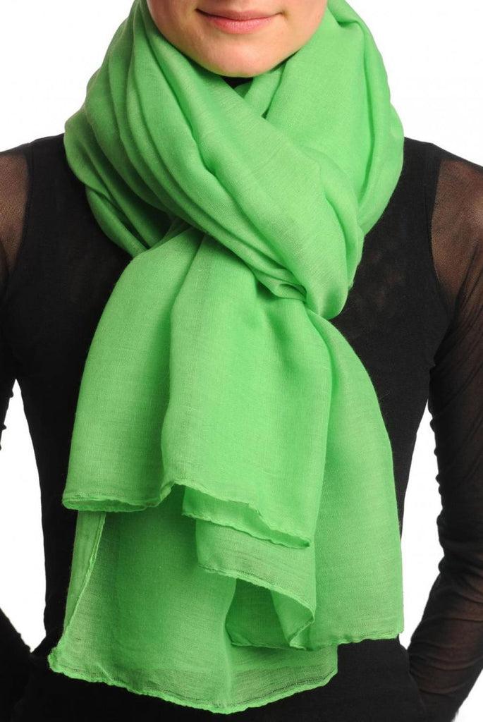 liss kiss Plain Kelly Green Unisex Scarf & Beach Sarong - Scarf