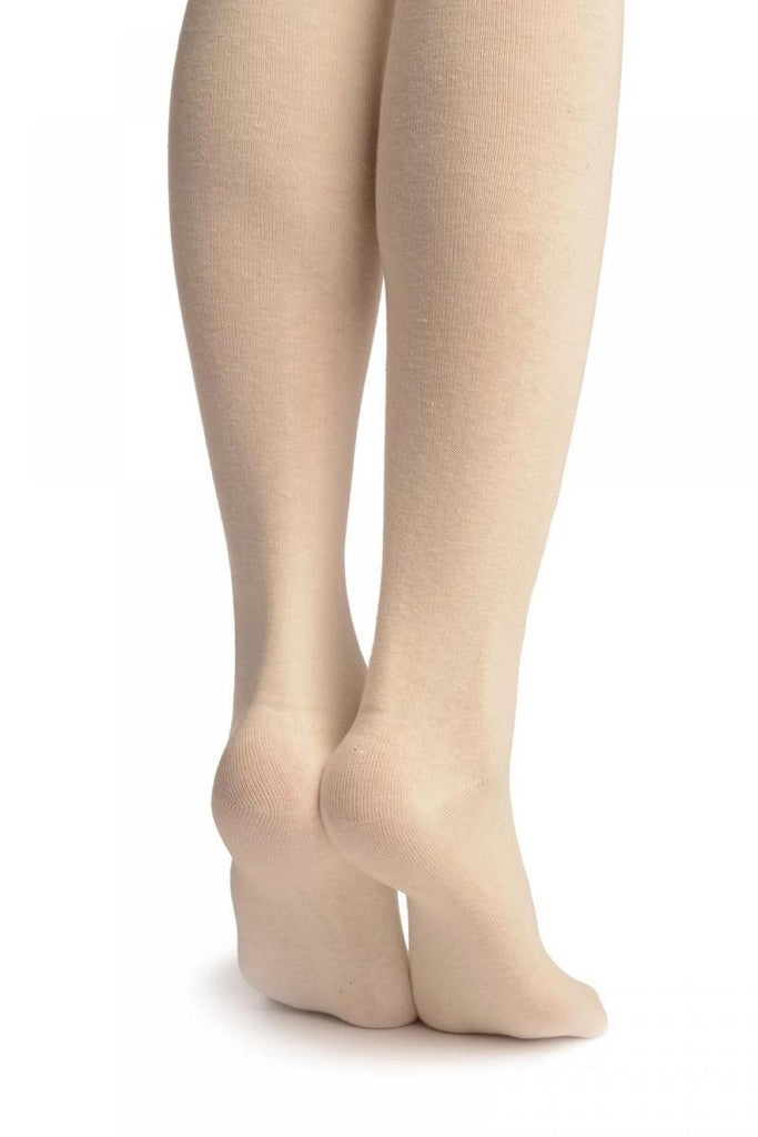 Liss Kiss Plain Light Cream All Over - Over The Knee Socks