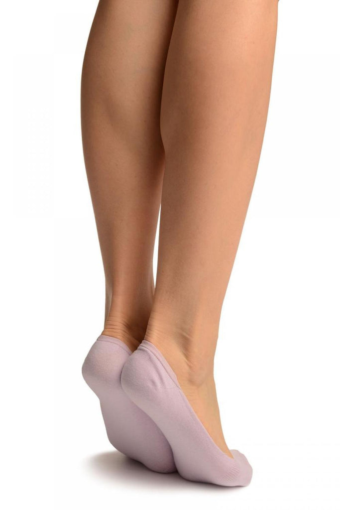 Liss Kiss Plain Lilac Soft Back Top Footsies - Footsies Socks
