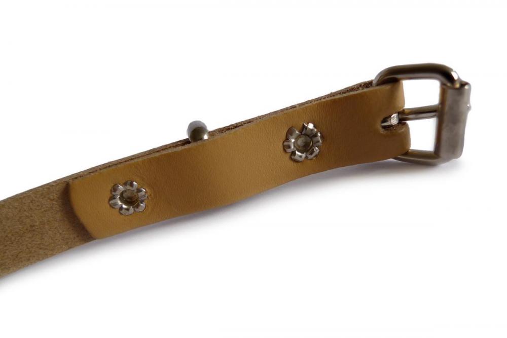 Liss Kiss Plain Mustard Yellow Real Leather Women Belt - Belt