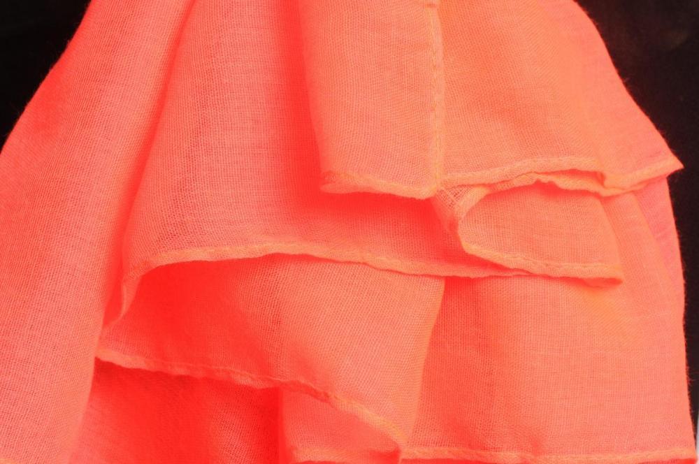 Liss Kiss Plain Neon Pink Unisex Scarf & Beach Sarong - Scarf