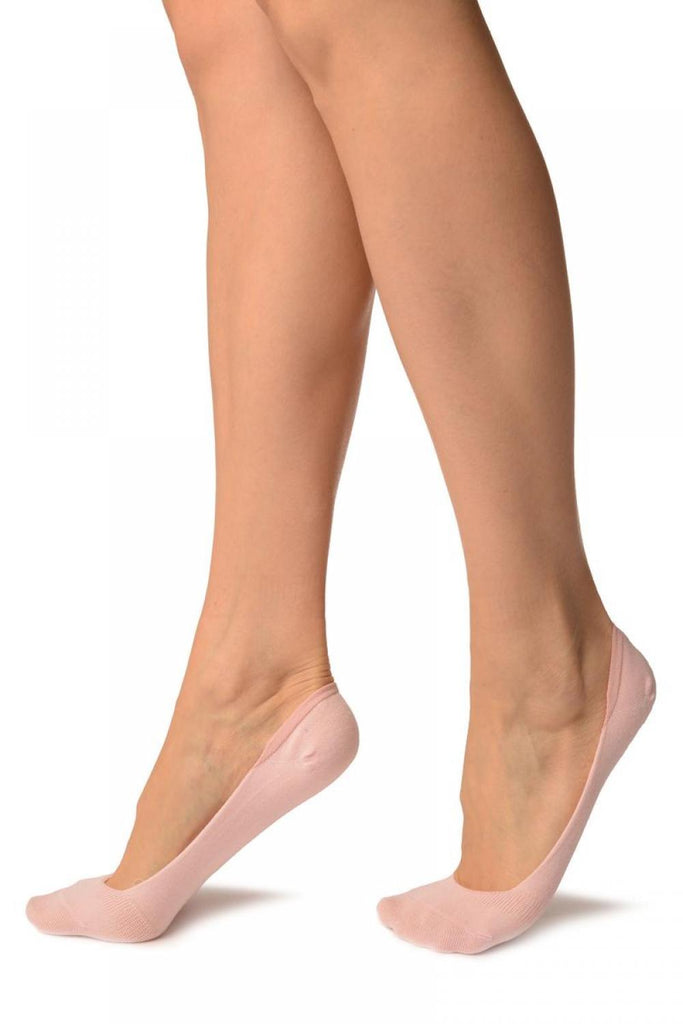 Liss Kiss Plain Pink Soft Back Top Footsies - Footsies Socks