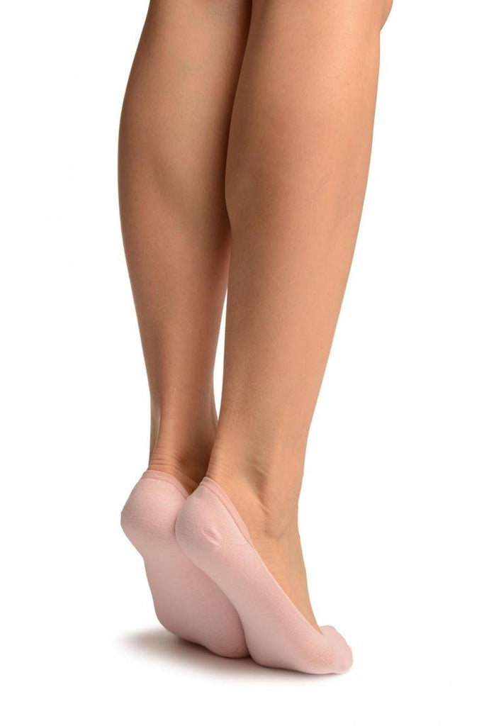 Liss Kiss Plain Pink Soft Back Top Footsies - Footsies Socks