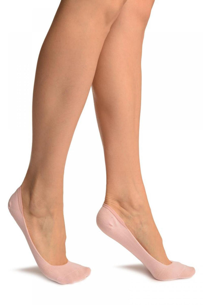Liss Kiss Plain Pink Soft Back Top Footsies - Footsies Socks