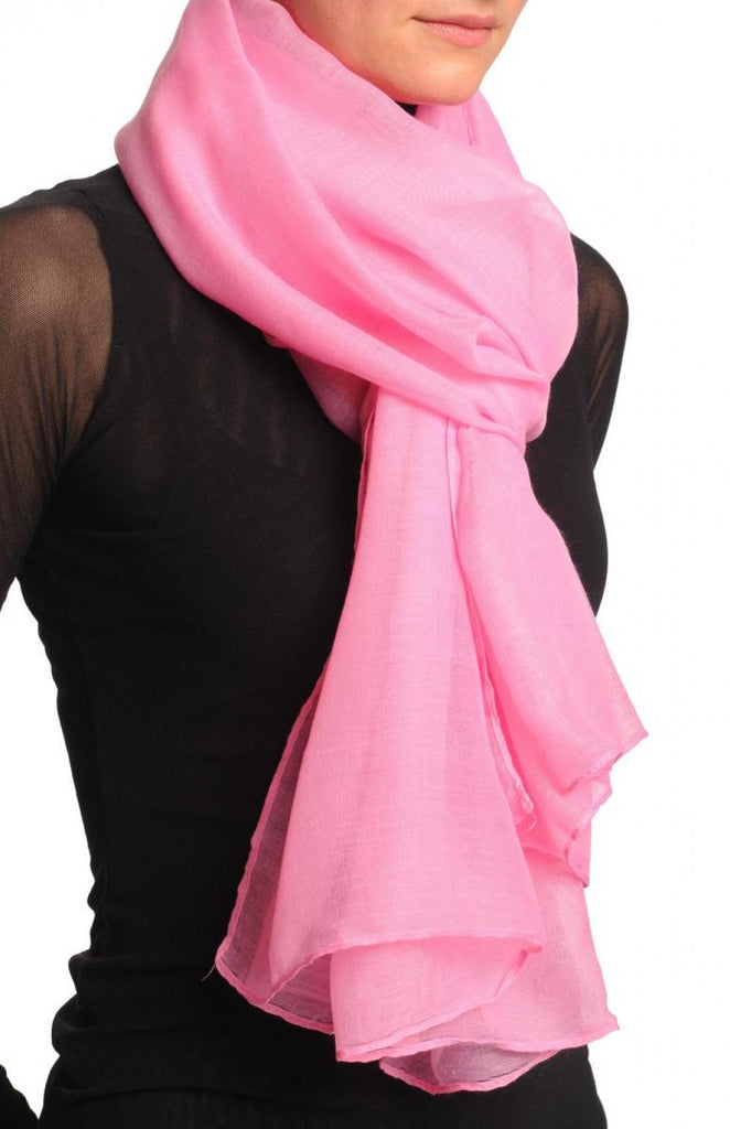 Liss Kiss Plain Puce Pink Unisex Scarf & Beach Sarong - Scarf