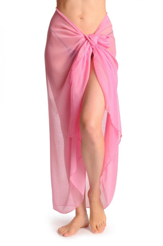 Liss Kiss Plain Puce Pink Unisex Scarf & Beach Sarong - Scarf