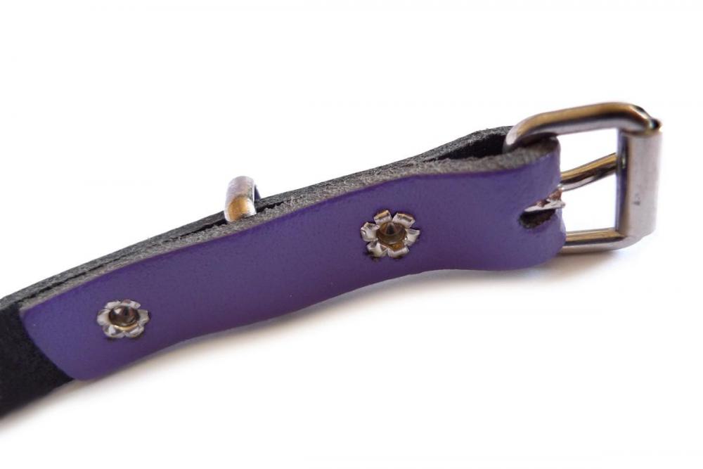Liss Kiss Plain Purple Real Leather Women Belt - Belt