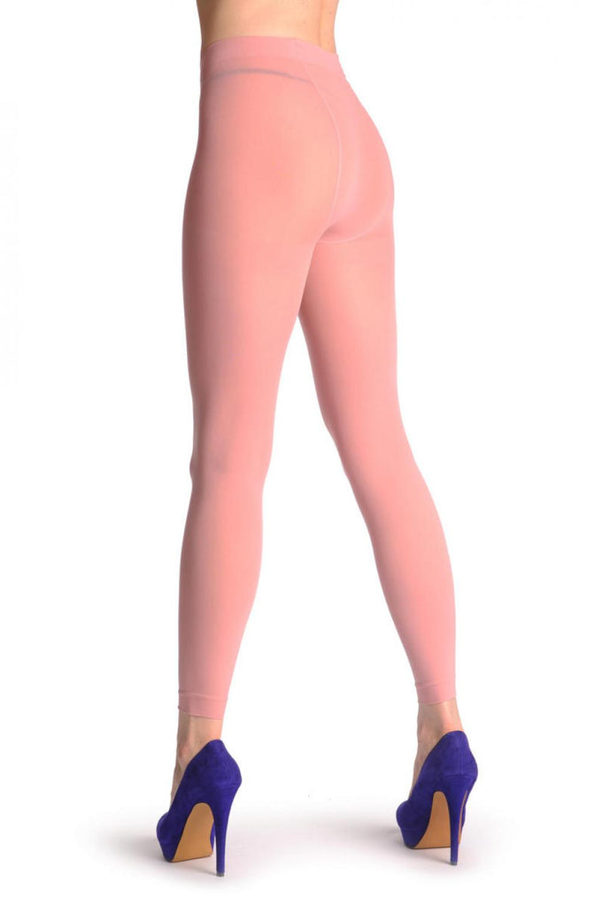 Liss Kiss Plain Soft Pink Luxury Quality 80 Denier Footless - Tights Footless