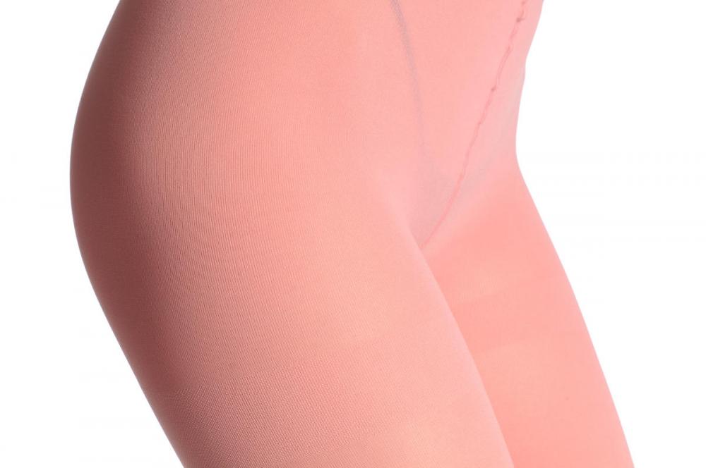 Liss Kiss Plain Soft Pink Luxury Quality 80 Denier Footless - Tights Footless