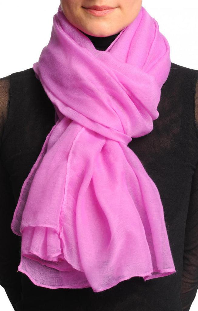 liss kiss Plain Twilight Magenta Pink Unisex Scarf & Beach Sarong - Scarf