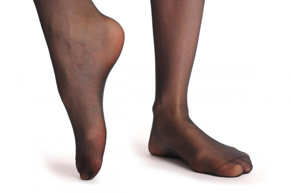 Liss Kiss Plus Size Black With Lace Silicon Garter - Hold Ups