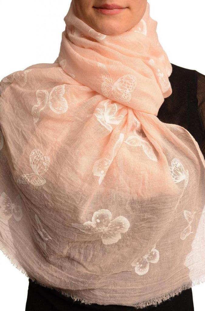 liss kiss Printed Butterflies On Pink Unisex Scarf - Scarf