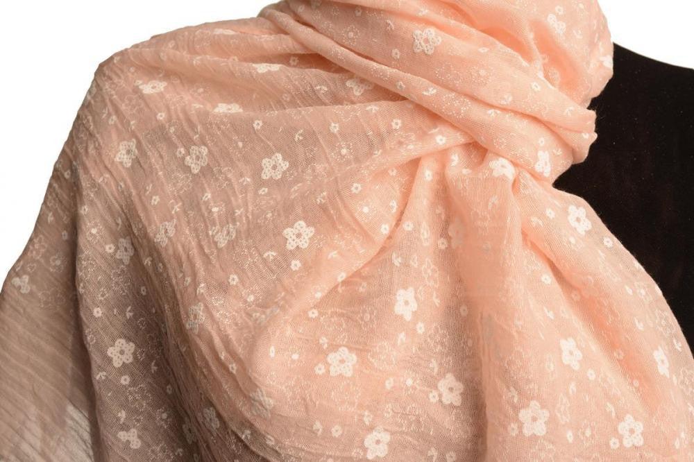 Liss Kiss Printed Daisy Flowers On Pink Unisex Scarf - Scarf