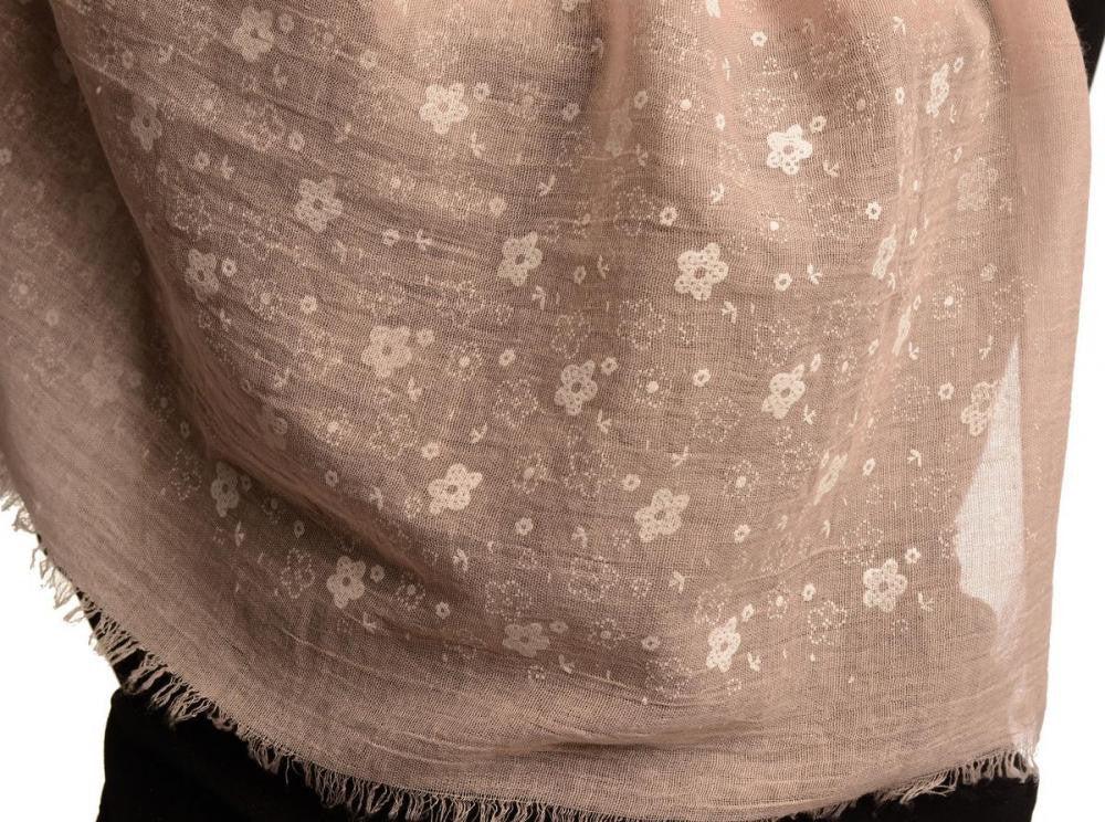 Liss Kiss Printed Daisy Flowers On Puce Pink Unisex Scarf - Scarf