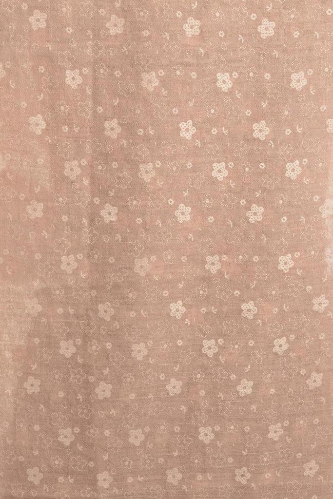 Liss Kiss Printed Daisy Flowers On Puce Pink Unisex Scarf - Scarf