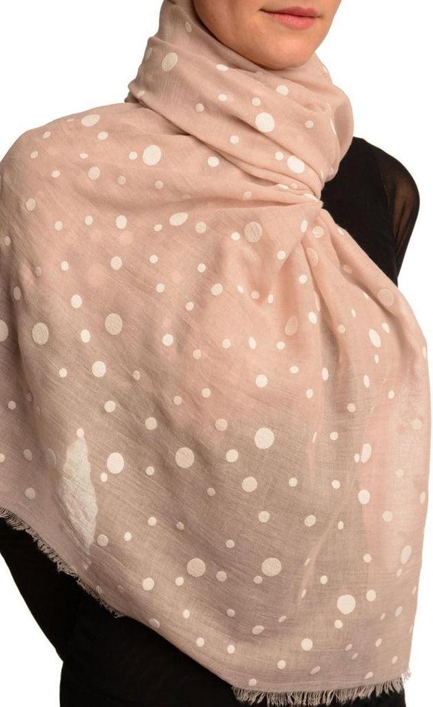 Liss Kiss Printed Dots On Puce Pink Unisex Scarf - Scarf