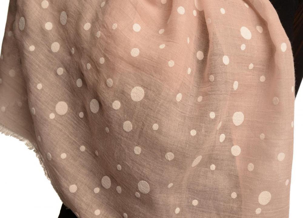 Liss Kiss Printed Dots On Puce Pink Unisex Scarf - Scarf