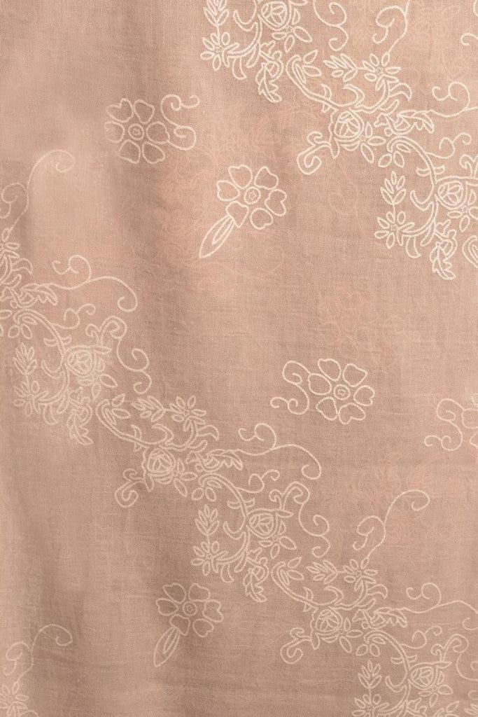 Liss Kiss Printed Flowers Diagonal On Puce Pink Unisex Scarf - Scarf