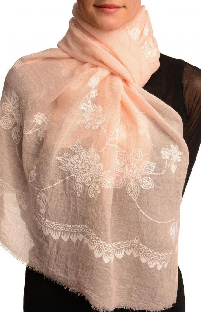 liss kiss Printed Flowers & Lace On Pink Unisex Scarf - Scarf